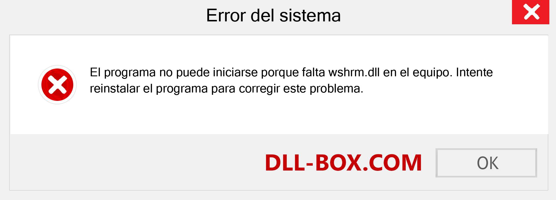 ¿Falta el archivo wshrm.dll ?. Descargar para Windows 7, 8, 10 - Corregir wshrm dll Missing Error en Windows, fotos, imágenes